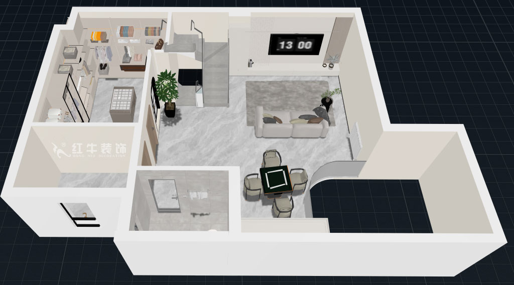 郭志成｜银城蓝溪郡19-102-300㎡-现代简约风格｜联排别墅｜5室2厅1厨4卫｜毛坯装修｜定制家｜全包31